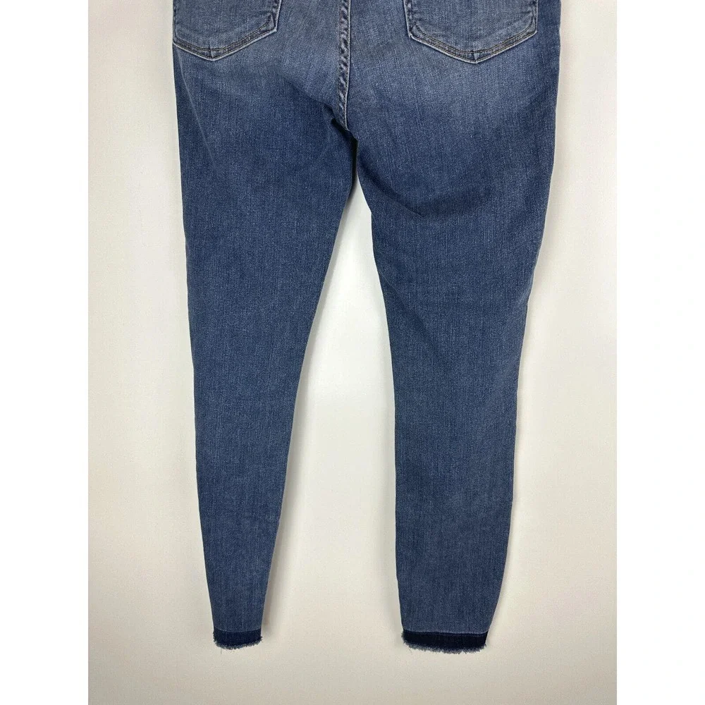 Good American Good Legs High Rise Split Hem Crop Skinny Jeans Womens Size 6 / 28 - Picture 12 of 13